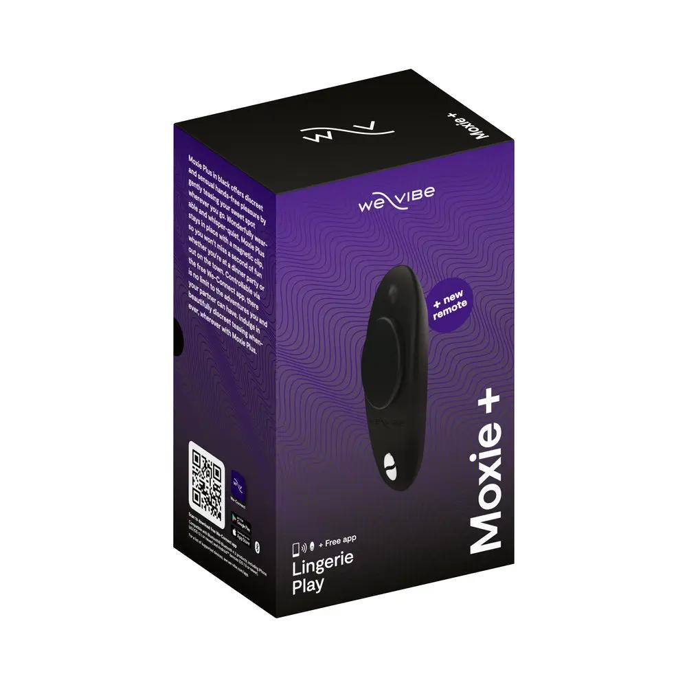 We-Vibe Moxie+ Wearable Clitoral Vibrator Satin Black by We-Vibe