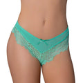 Magic Silk Caribbean Crush Low Rise Cheeky Panty Aqua Glow L/XL by Magic Silk