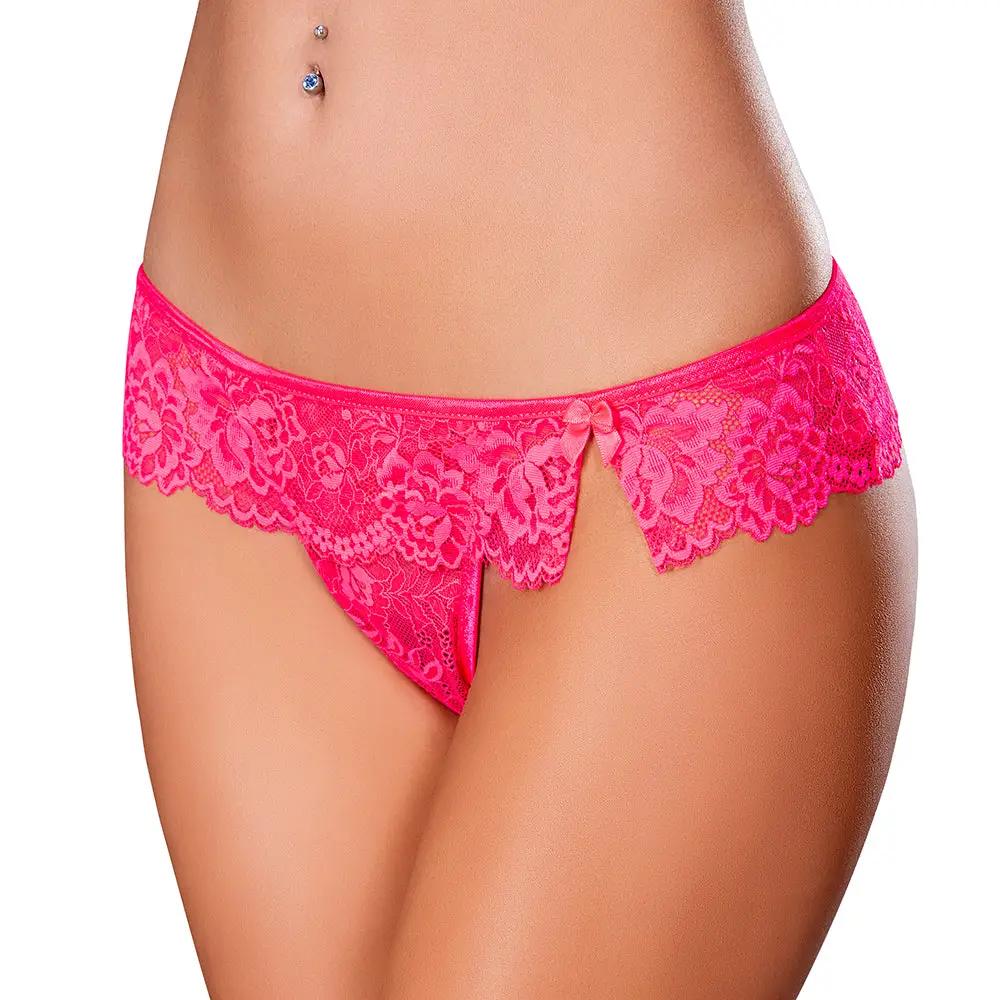 Magic Silk Get It Girl Flutter Thong Diva Pink L/XL by Magic Silk
