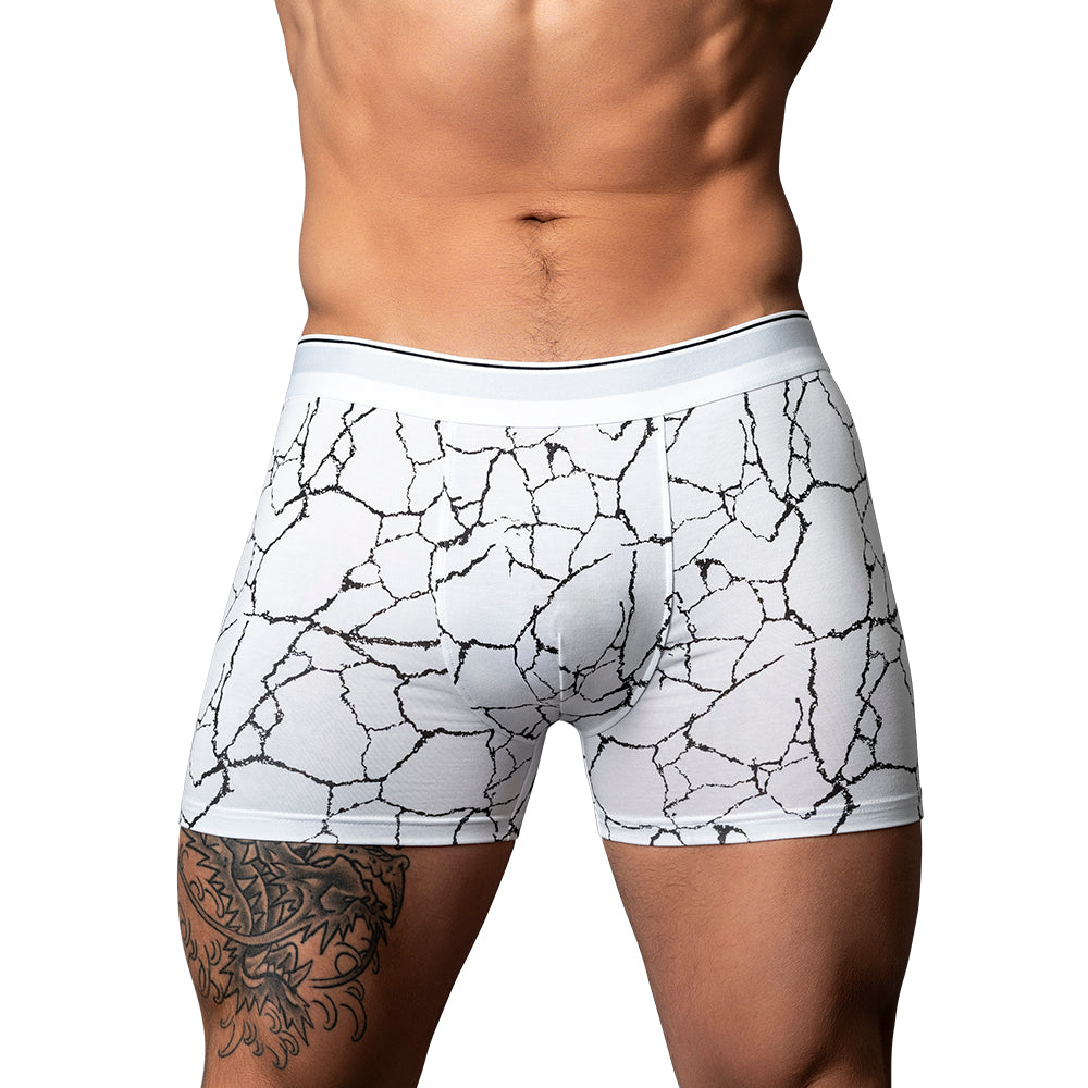 Male Power Soo Cumfy Boxer Brief Black/White S by Male Power