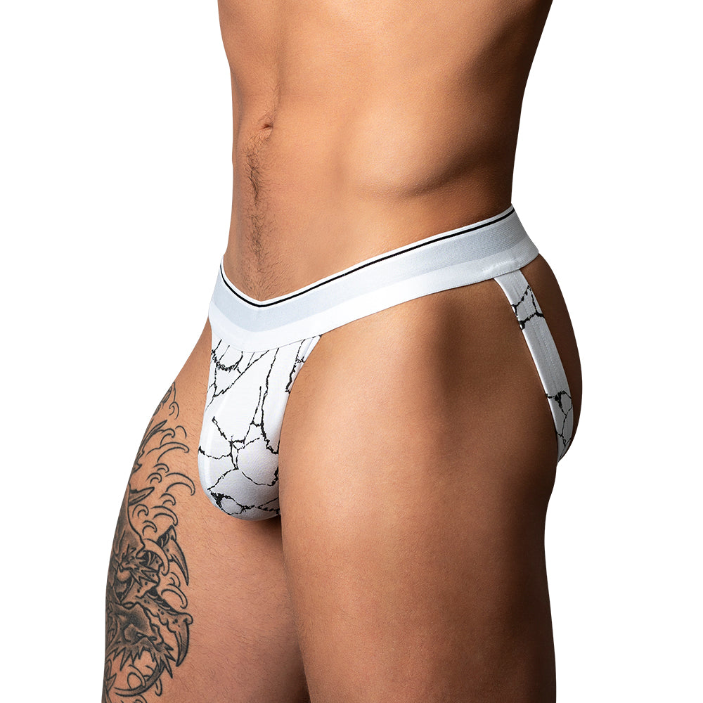 Male Power Soo Cumfy Jock Black/White L/XL by Male Power