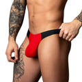 Male Power Hot Mesh Bong Thong Black/Red L/XL by Male Power