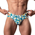 Male Power Cut It Out! Cutout Thong Blue/White L/XL by Male Power