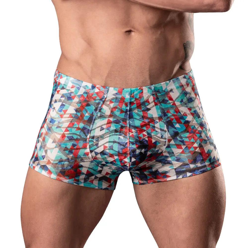 Male Power Your Lace Or Mine Pouch Short Geometric L by Male Power