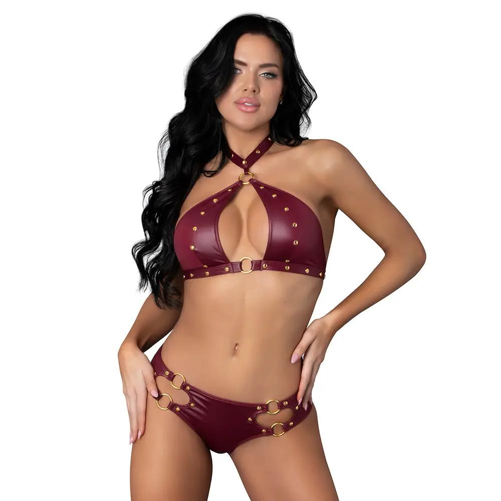 Lust Fetish Juno Burgundy S/M by Lust Fetish