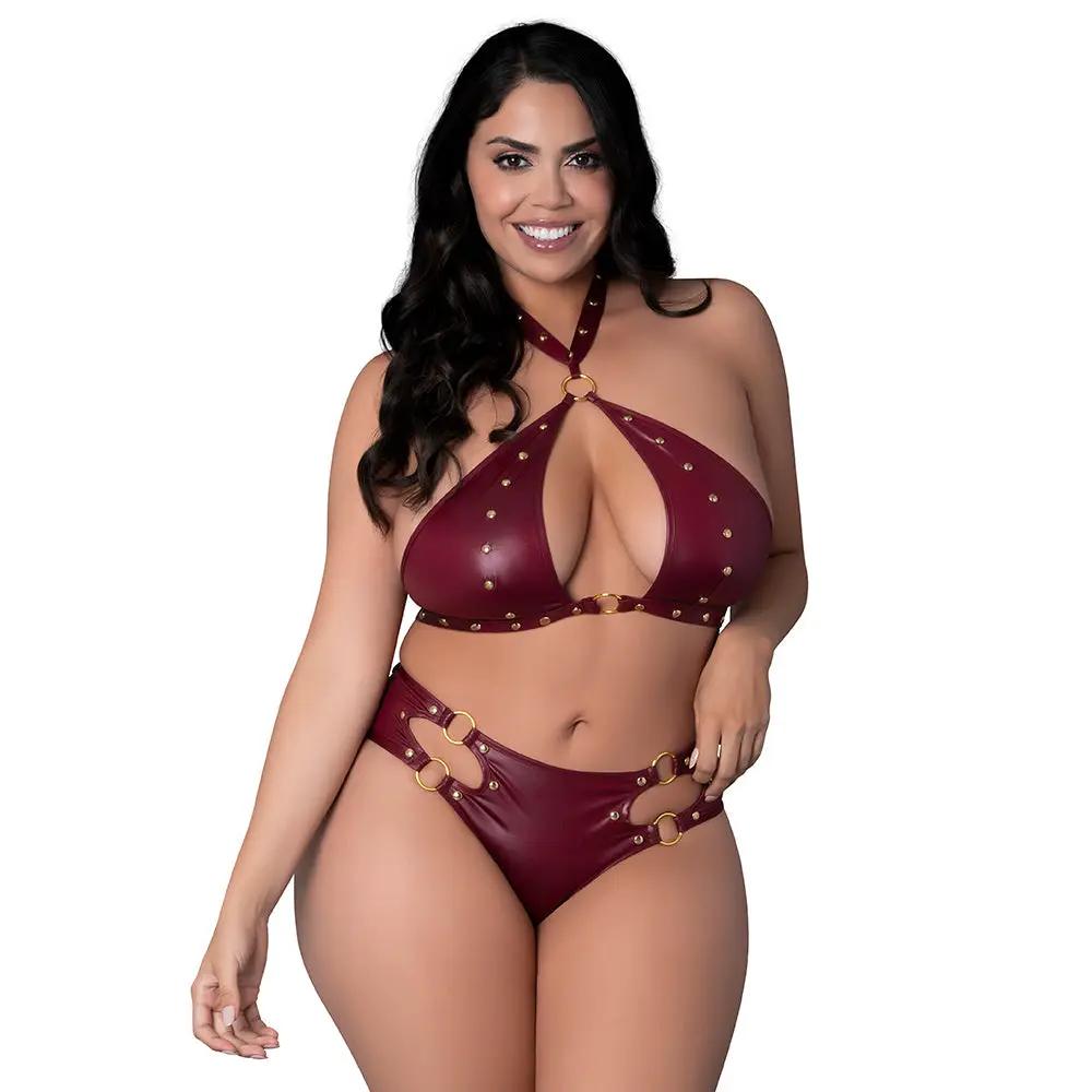 Lust Fetish Juno Burgundy Queen Size by Lust Fetish
