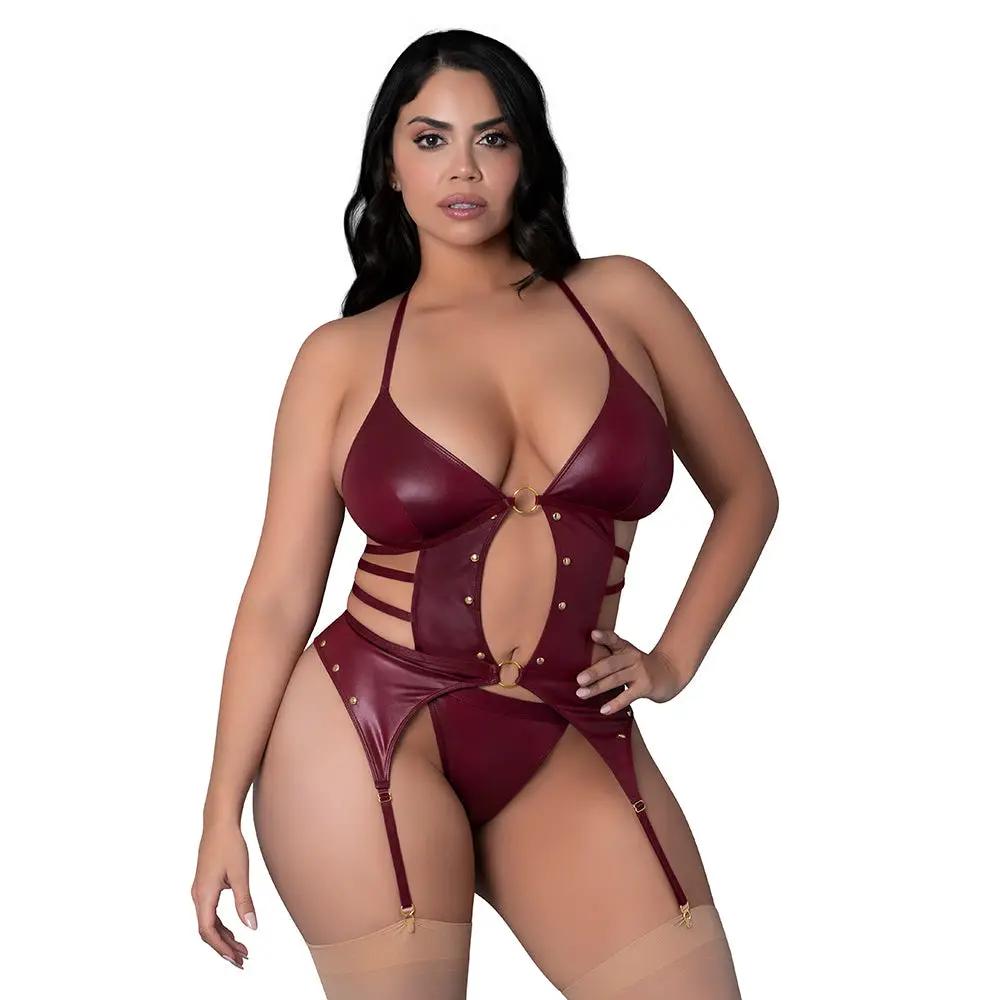 Lust Fetish Kira Burgundy Queen Size by Lust Fetish
