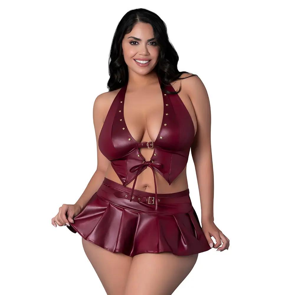 Lust Fetish Seraphina Burgundy Queen Size by Lust Fetish