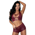 Lust Fetish Thalia Burgundy L/XL by Lust Fetish
