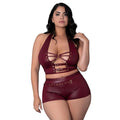 Lust Fetish Thalia Burgundy Queen Size by Lust Fetish