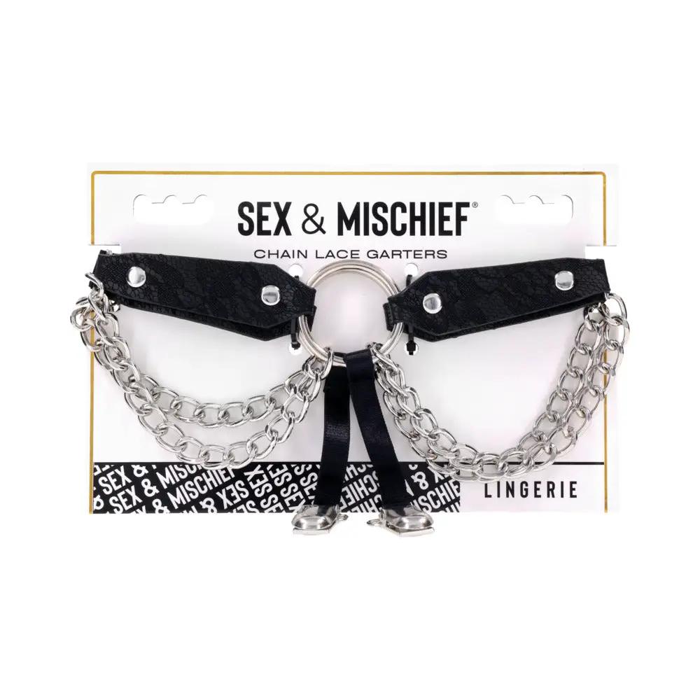 Sportsheets Sex & Mischief Chain Lace Garters by Sportsheets