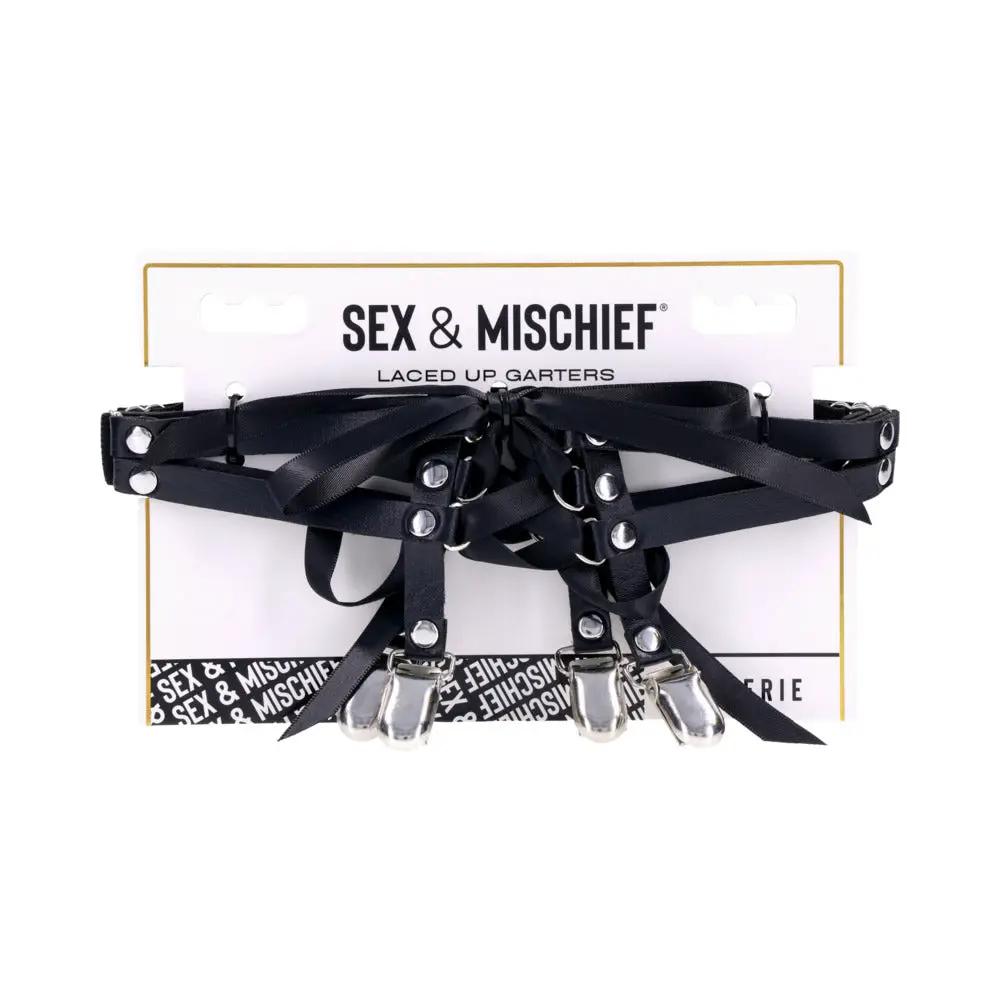 Sportsheets Sex & Mischief Laced Up Garters by Sportsheets