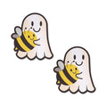 Pastease Boo-Bee Pasties: Kawaii Ghost with Bee Friend Nipple Covers by Pastease