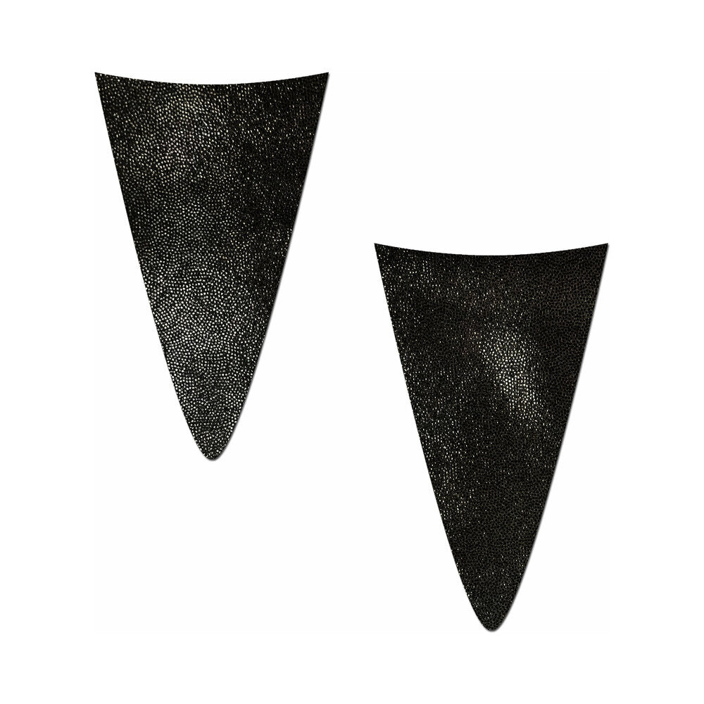 Pastease Strapless Bikini Merkins: Liquid Black Mini Bikini Merkin