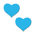 Pastease Love: Glow-in-the-Dark Neon Turquoise Heart Pasties Nipple Covers