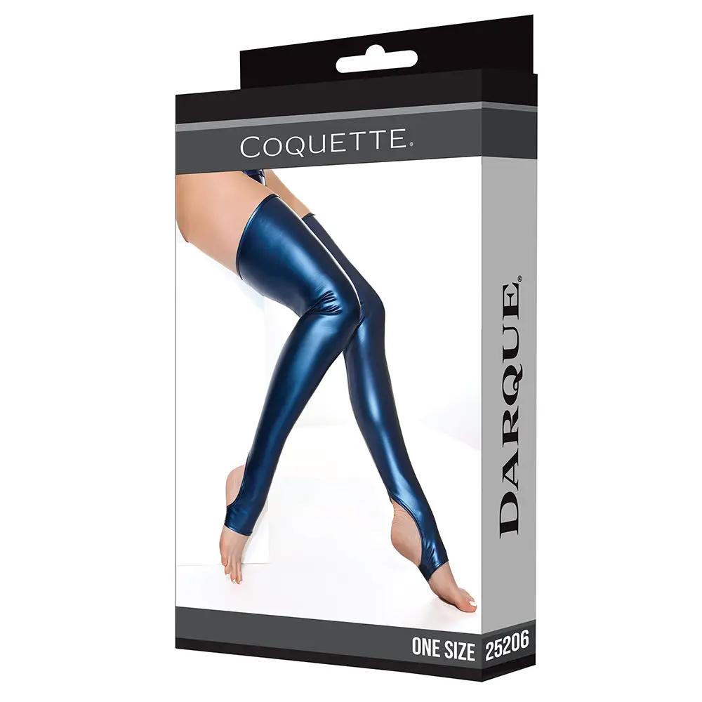 Coquette Darque Stockings Blue O/S by Coquette
