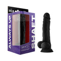 Shaft Model A 10.5 in. Liquid Silicone Dong with Balls Black by Shaft