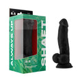 Shaft Model N 8.5 in. Liquid Silicone Dong with Balls Black by Shaft