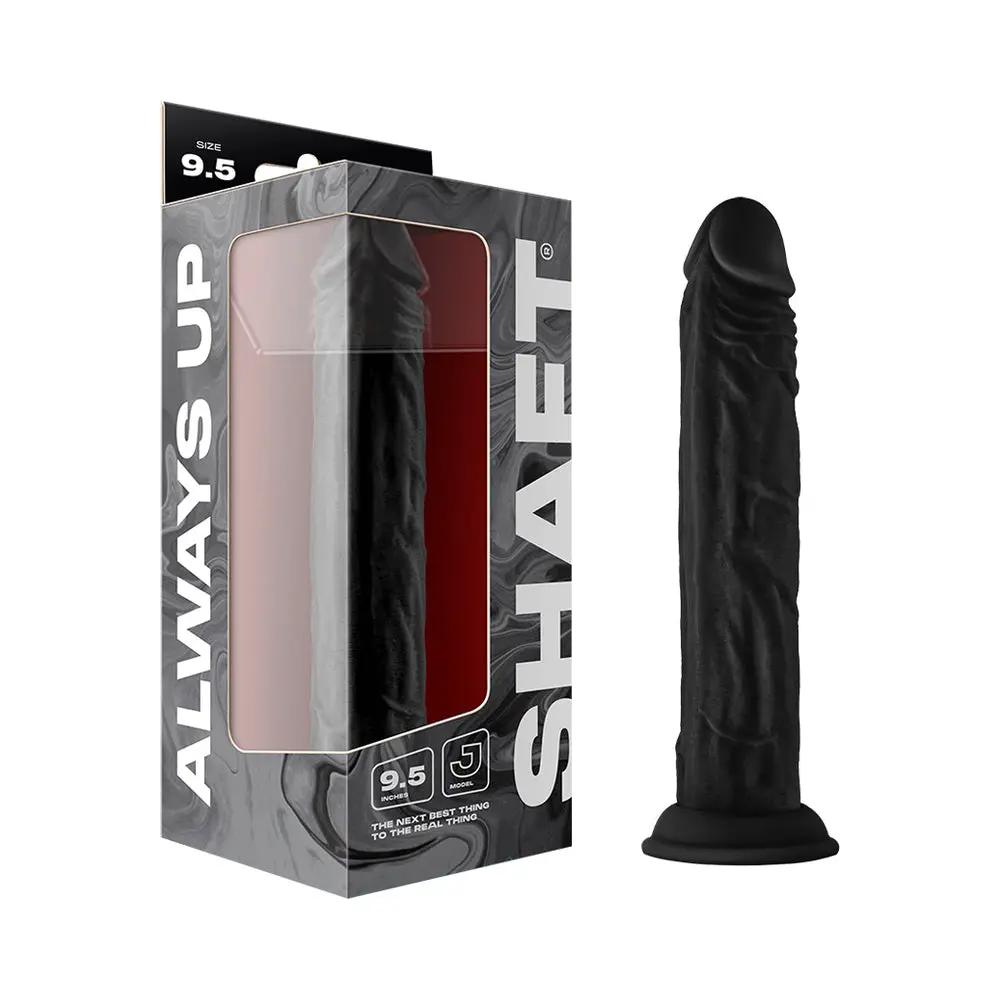 Shaft Model J 9.5 in. Liquid Silicone Dong Black by Shaft