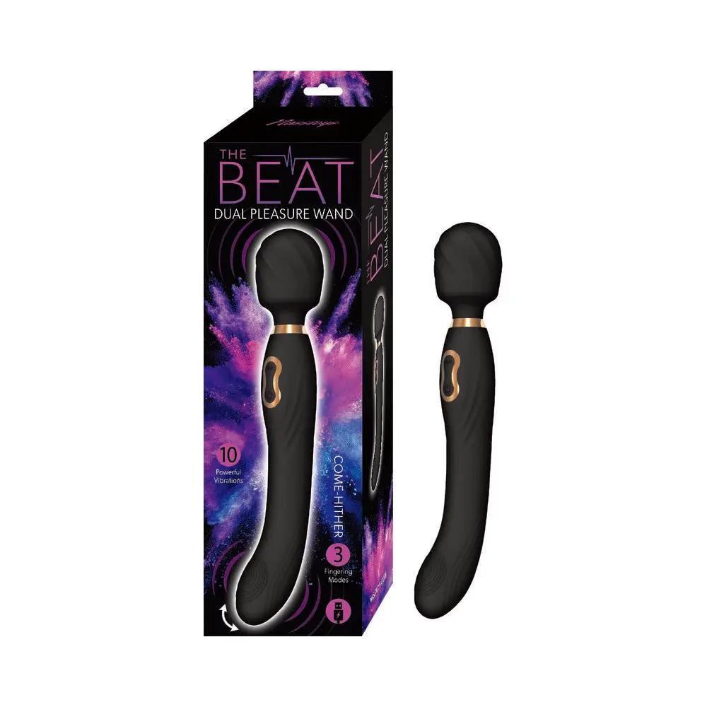 The Beat Dual Pleasure Wand Black by Nasstoys