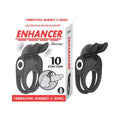 Enhancer Vibrating Rabbit C-Ring Black by Nasstoys