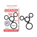 Enhancer Quad Cockring Black by Nasstoys