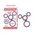 Enhancer Quad Cockring Rubine Red by Nasstoys