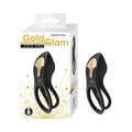 Gold Glam Cockring Black by Nasstoys
