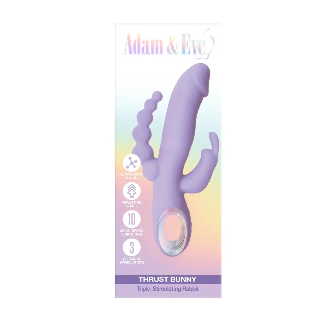 Adam & Eve Thrust Bunny Triple-Stimulating Rabbit by Adam & Eve