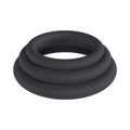 LEVELZ Classic Silicone Cock Ring Set of 3 (L/XL/XXL) Black by Shots