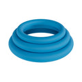 LEVELZ Classic Silicone Cock Ring Set of 3 (L/XL/XXL) Teal by Shots