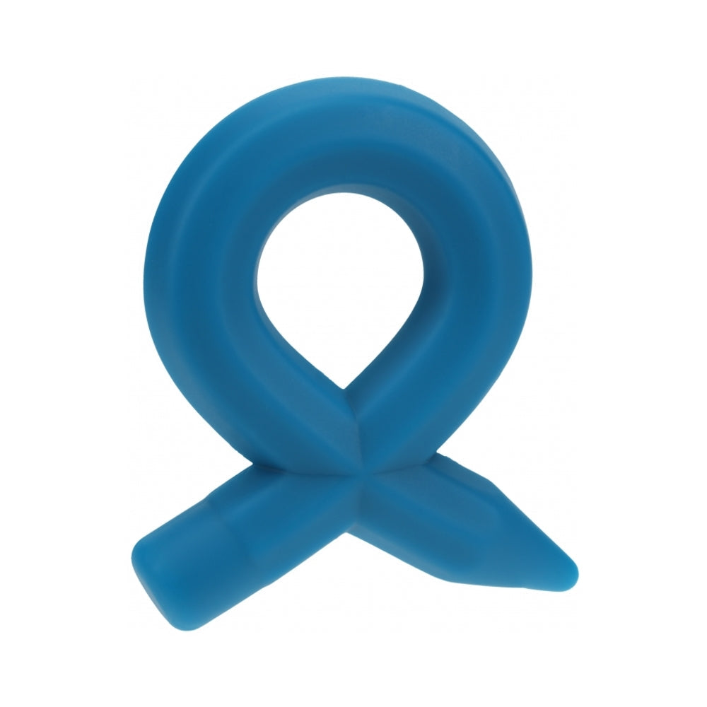 LEVELZ Pencil Liquid Silicone Cock Ring Teal by Shots