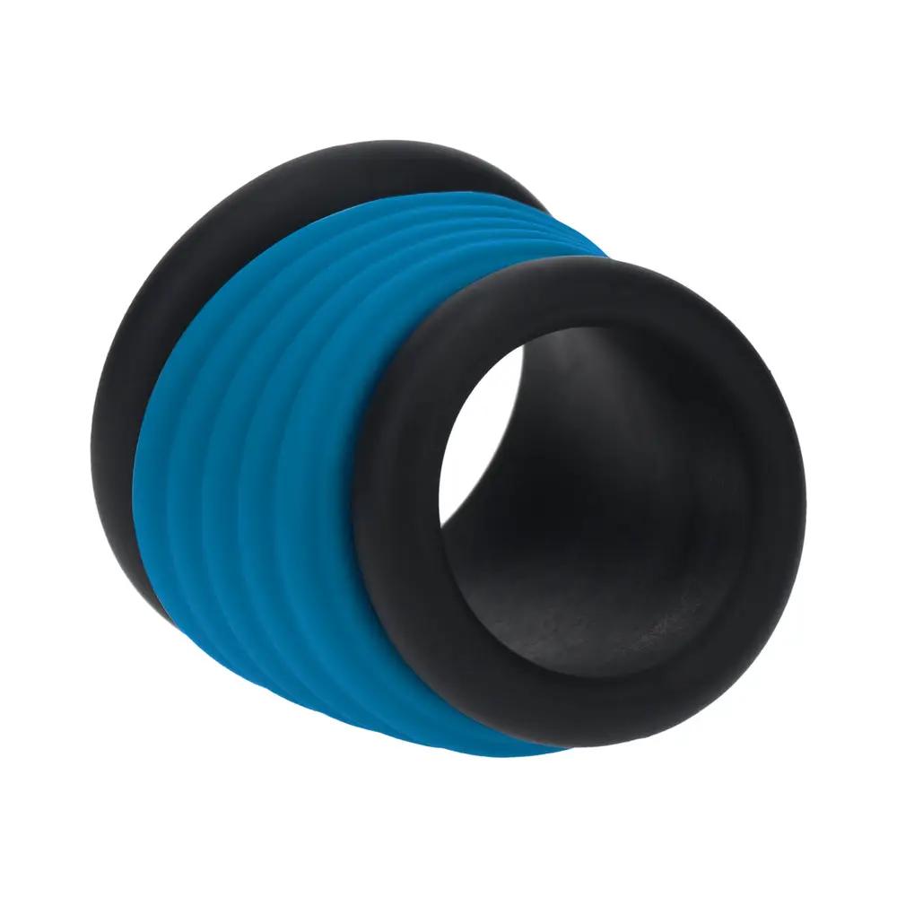 LEVELZ Tube Silicone Cock Ring Black/Teal by Shots