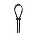 LEVELZ Wide Adjustable Silicone Lasso Cock Ring 5mm Black