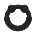 LEVELZ Metal & Silicone Cock Ring Black by Shots