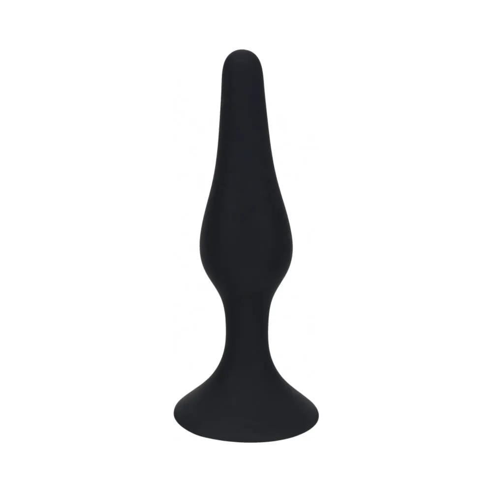 LEVELZ Slim Silicone Anal Plug Medium Black by Shots