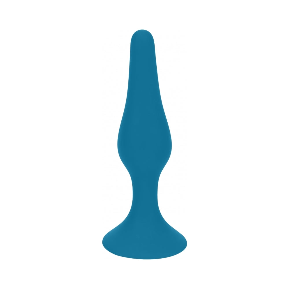 LEVELZ Slim Silicone Anal Plug Medium Teal by Shots