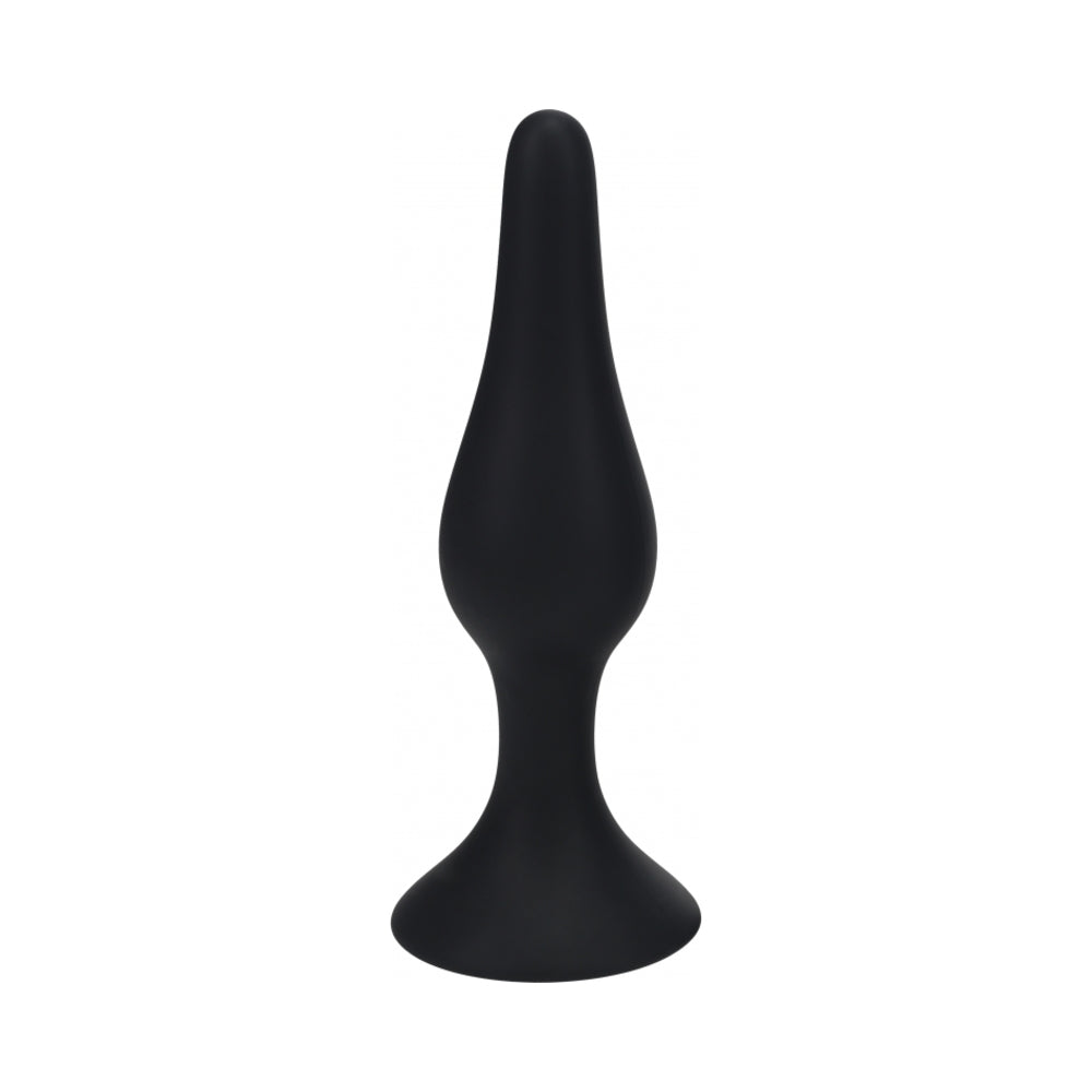 LEVELZ Slim Silicone Anal Plug XLarge Black by Shots