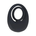 LEVELZ Vibrating Liquid Silicone Cock & Ball Ring Black by Shots
