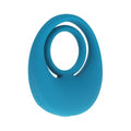 LEVELZ Vibrating Liquid Silicone Cock & Ball Ring Teal by Shots