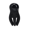 LEVELZ Digital Vibrating Silicone Penis Head Stimulator with Tentacles Black by Shots