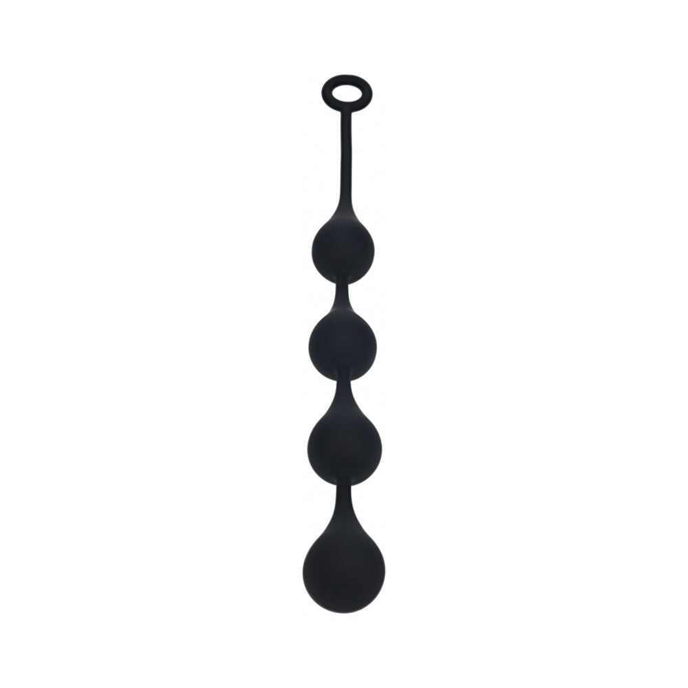 LEVELZ Waterdrop Silicone Anal Balls Large 40 mm Black by Shots