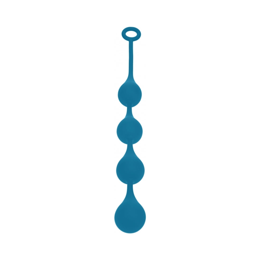 LEVELZ Waterdrop Silicone Anal Balls Large 40 mm Teal by Shots