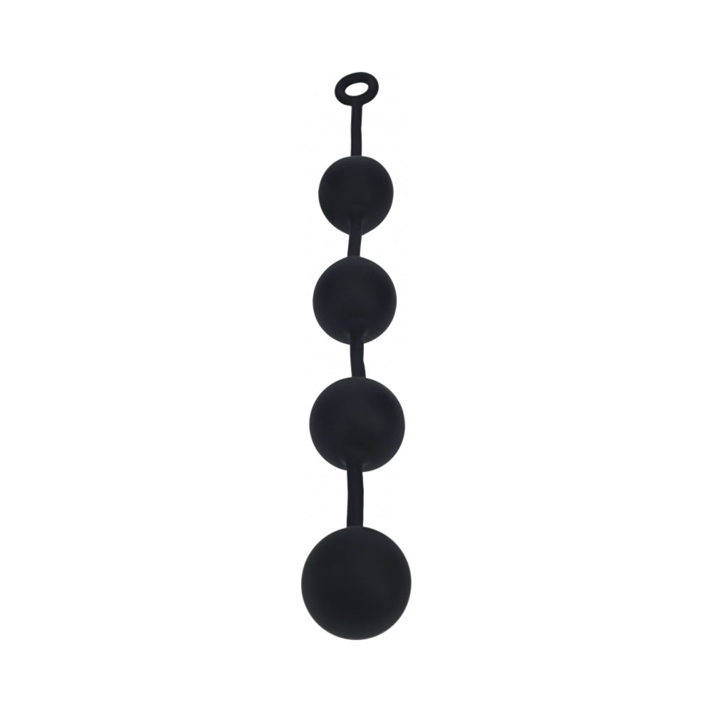 LEVELZ Round Silicone Anal Balls XXLarge 60 mm Black by Shots