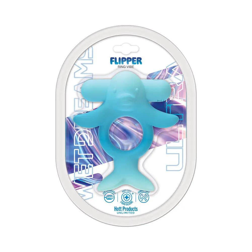 Wet Dreams Flipper Ring Vibe Dolphin Cockring with Bullet by Hott Products