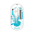 Wet Dreams Dream Boy 8 in. Jelly Dildo & Rechargeable Bullet Clear/Aqua Gradient by Hott Products