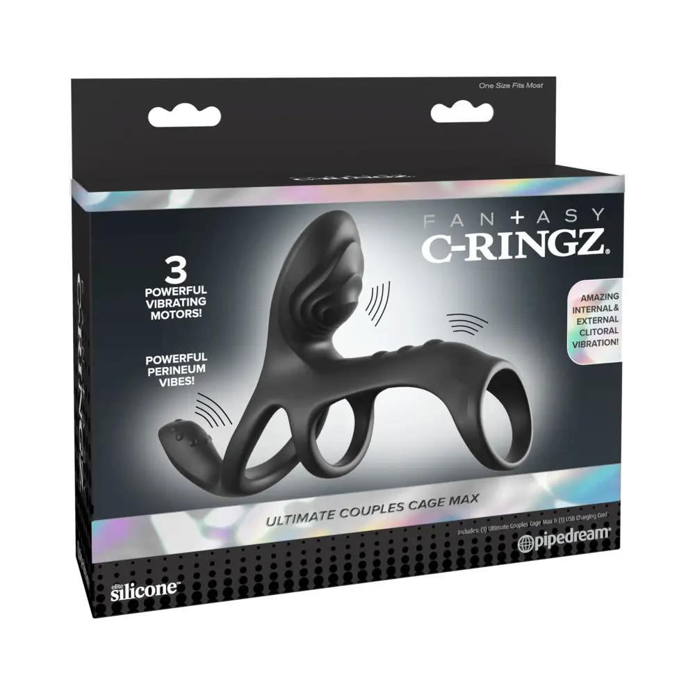 Fantasy C-Ringz Ultimate Couples Cage Max Black by Pipedream