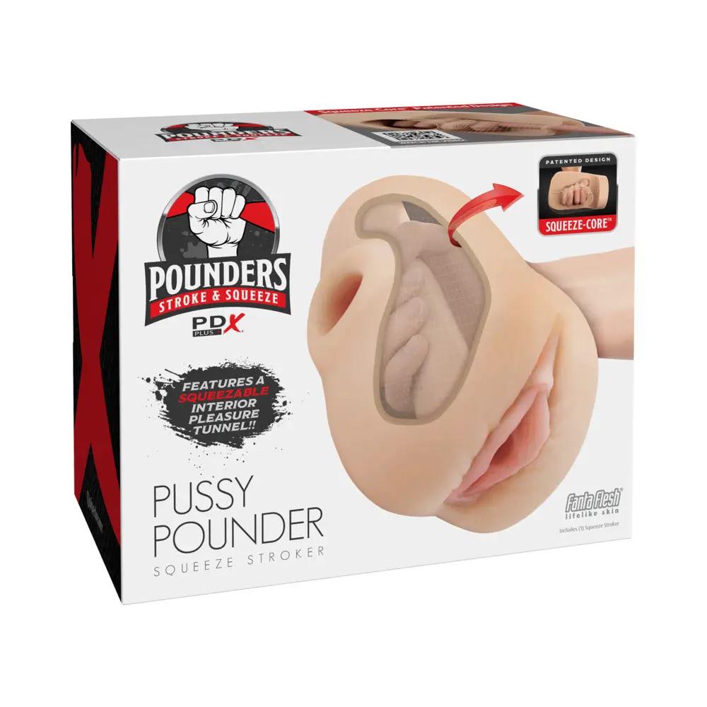 PDX Plus Pussy Pounder Squeeze Stroker Light by PDX Brands