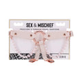 Sportsheets Sex & Mischief Peaches 'n CreaMe Pearl Garters by Sportsheets