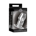 Master Series Dicked Clear Hollow Anal Plug Small by XR Brands
